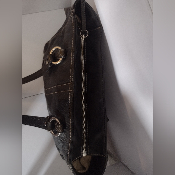 Coach Chelsea Leather Tote Bag Black Handbag Vintage - Picture 8 of 10